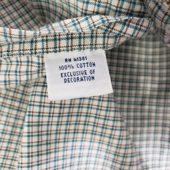 Ralph Lauren Mens Shirt Medium Button Long Sleeve Multicolor Plaid Brown Pony - Picture 9 of 9